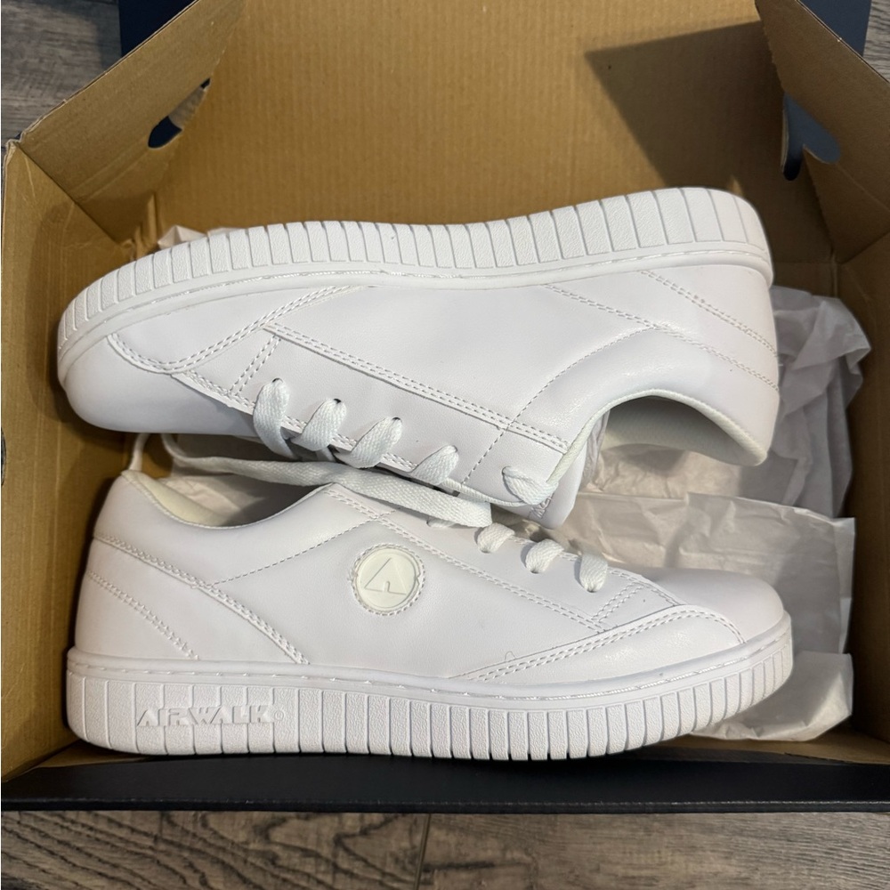 All white sneakers